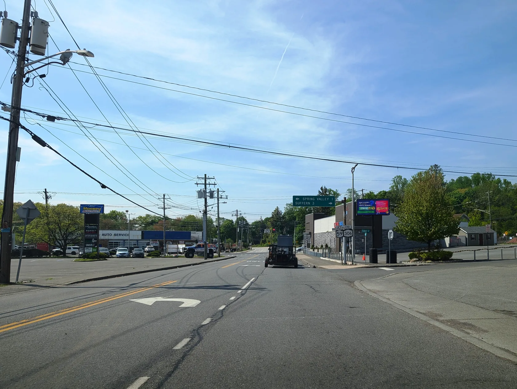 Route 306 approaching Route 59 in Monsey, New York